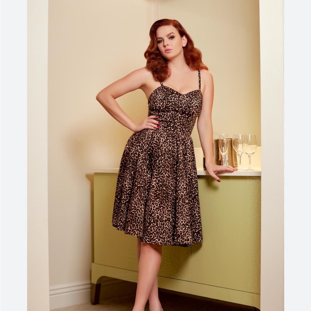 Leopard Print Women's Dress PinupGirlClothing